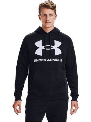 Under Armour Ua Rival Fleece Big Logo Hd Siyah Erkek Sweatshirt 1357093-001