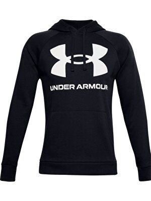 Under Armour Ua Rival Fleece Big Logo Hd Siyah Erkek Sweatshirt 1357093-001