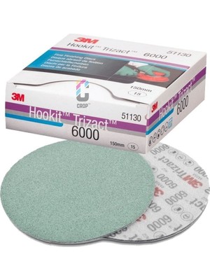 3M 51130 Trizact Hookit P6000 Ultra Hassas Finisaj Diski Zımparası 150mm (1 Adet)