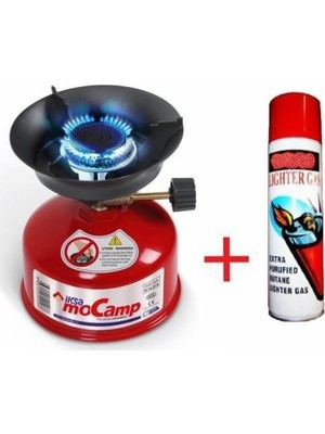 İksa Iksa Mocamp 400 gr Taşınabilir Kamp Ocağı Seti Iksa Ocak + 1 Adet Çakmak Gazı Gazlı Piknik Ocağı Hafif ve Ergonomik Tasarım