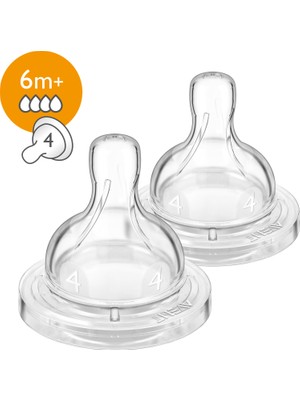 Philips Avent Anti-Kolik Biberon Emziği 6 ay+ 2'li SCF634/27