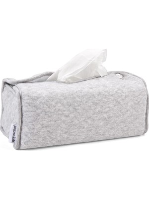 Poetree Chevron Grey Melange Kağıt Mendil Kutusu