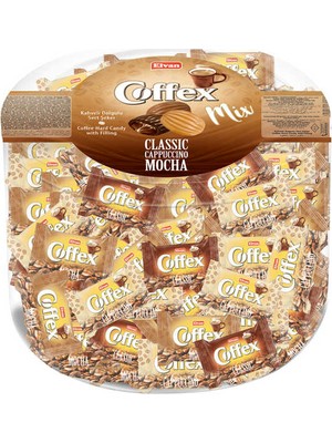 Elvan Coffex Mix (Kahve-Cappuccino-Mocha) Silindir Kutu 1kg