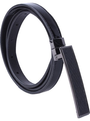 Calvin Klein Kadın Enamel Plaque 85 cm Kadın Kemer ZW0ZW00080