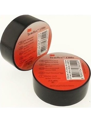 3m Izole Bant 10'lu 18 mm  9 m Siyah
