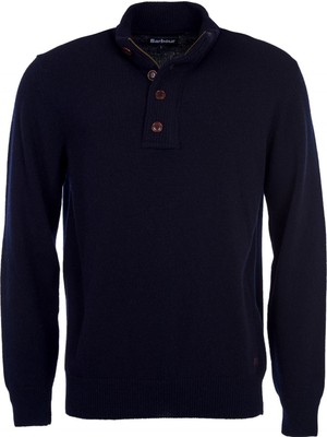 Barbour Patch Half Zip Kazak NY91 Navy