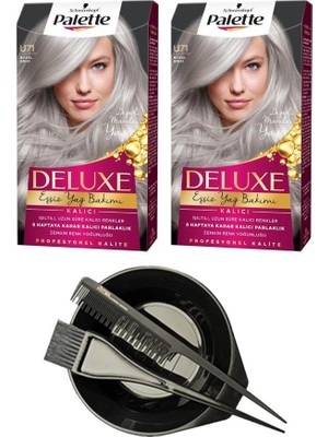 Palette Deluxe U71 Buzul Grisi X2+ Saç Boyama Seti