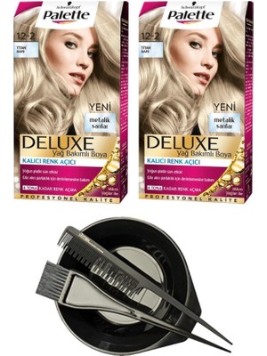 Palette Deluxe Set Saç Boyası 12-2 Titan Sarı X2+ Saç Boyama Seti