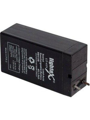 4V 1AH Dik Akü Lightex LT-41N Bakımsız Işıldak Aküsü 65 x 35 x 20 mm
