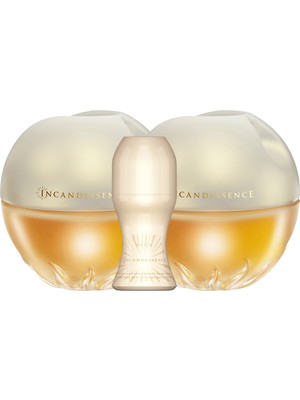 Avon Incandessence Kadın Parfüm EDP İkili Set 50 ml x 2 ve Roll-on 50 ml  Paketi