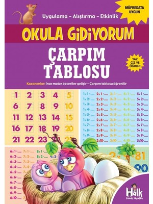 Halk Kitabevi Okula Gidiyorum - Çarpım Tablosu