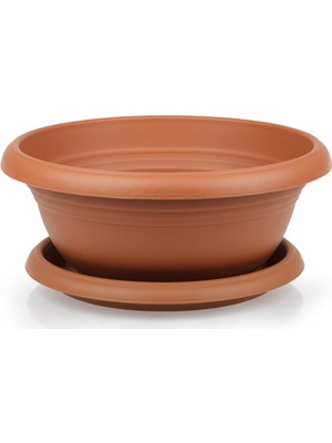 MF Botanik Kaktüs Aranjman Saksı Çiçek Aranjman Dekoratif Saksı 3.8 Litre Kiremit