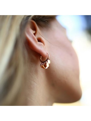 By Golden House Pul Sallantılı Küpe