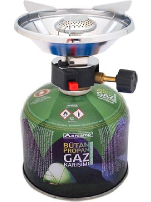 Orcamp Orgaz Kamp Gaz Kartuşu Rüzgarlıklı Çakmaklı Siboplu Ocak Set Orcamp 230 gr - KTS230 - CK193