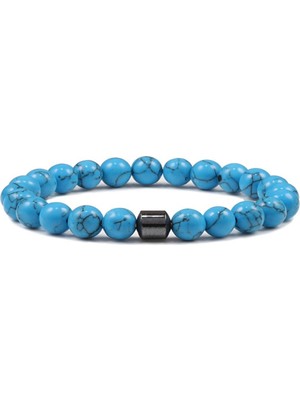 Kusakli Silindir Hematit Taşlı Doğaltaş Bileklik