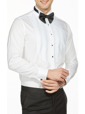 Bisse Erkek Regular Fit Ata Yaka Gömlek BEYAZ GM18Y80150_D01