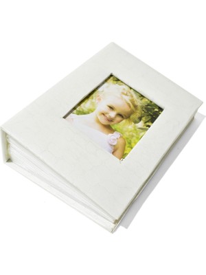 Nobbystar 100'LÜK Pencereli 10X15 Deri Fotoğraf Albümü Krem