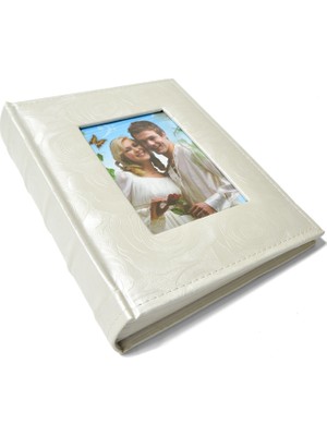 Nobbystar 200'LÜK Pencereli Gül Desen Deri Fotoğraf Albümü