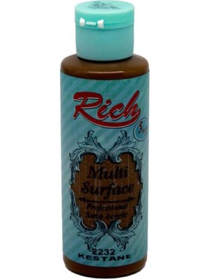 Rich Multi Surface 120 cc Kestane 2232 Akrilik Boya