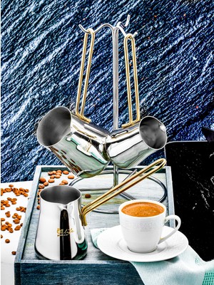 Özlife Gala Cezve Takımı-Sade Gold