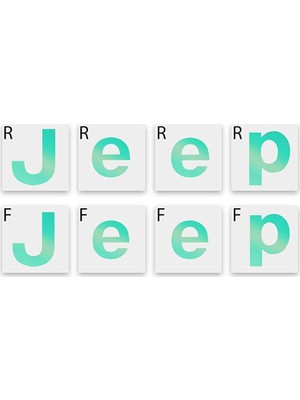 Ipg Jeep Renegade Limited 2015 - 2020 Ön ve Arka Jeep Amblem Set