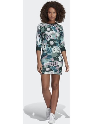 adidas 3-Stripes Kadın Yeşil Tunik Elbise DV2662