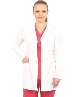 Emel Tekstil Doktor Erkek Yaka Terikoton Uzun Kol Önlük