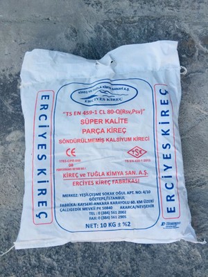 Erciyes Sönmemiş Kireç-Taş Kireç-10 kg