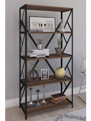 Hira Home Concept Metal Kitaplık 5 Raflı Kitaplık