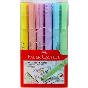 Te x tliner 38 Pastel Fosforlu Işaretleme Kalemi Seti 6 Renk