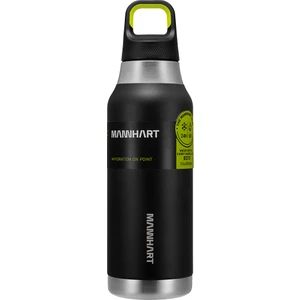 Mannhart by Spigen B213 Sızdırmaz Vakumlu Çift Katmanlı Travel Mug Paslanmaz Çelik Termos 500 ml Hot 6h / Cold 24h Black - AHP00350