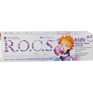 . Kids 4-7 Yaş Arası Diş Macunu Balon Sakızlı