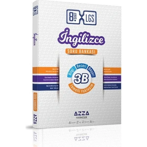 Azza Yayıncılık 8. Sınıf 3B LGS Ingilizce Soru Bankası Azza Yayıncılık