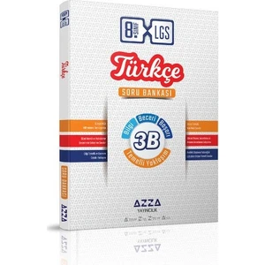 Azza Yayıncılık 8. Sınıf 3B LGS Türçe Soru Bankası