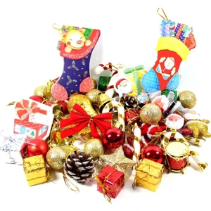 Yılbaşı Çam Ağacı Karışık Süsleri 100 Adet
