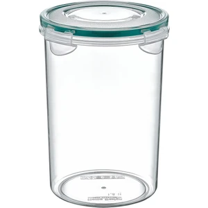 Kilitli Sızdırmaz Erzak Saklama Kabı Tahıl Şeker Fındık  Makarna Depolama 1,5 Litre - 18X13CM