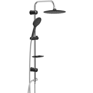 Ümit Banyo VS-5280 Siyah Duş Seti Krom Slim Black