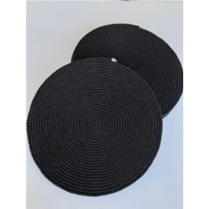 Siyah Amerikan Servis Supla 6'lı Set
