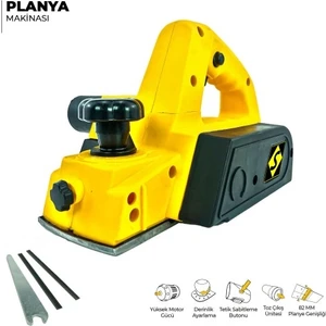 Power Tools 3000 Watt Magnezyum Çift Bıçaklı Sjs Metal Şanzuman Planya Makinası