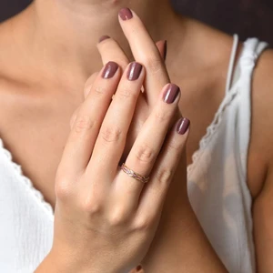 Sembol Gold Sarı Altın Arpa Yüzük Ruby Taşlı