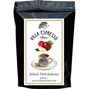 Villa Espresso Elmalı Aromalı Türk Kahvesi (200 Gr) Öğütülmüş Elmalı Kahve