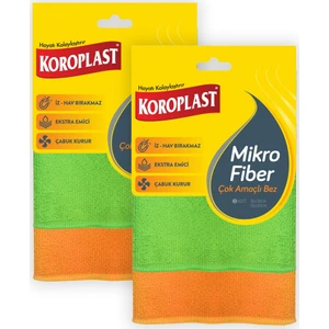 Mikrofiber Çok Amaçlı Bez 2'li - 2 Paket