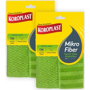 Mikrofiber Yağ - Kir Söker Mutfak Bezi 2'li