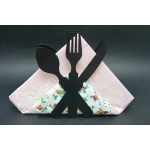 Çatal Kaşık Bıçak Metal Peçetelik