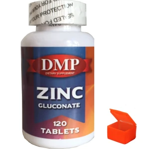 Zinc Çinko Gluconate 120 Tablets + Hap Kutusu