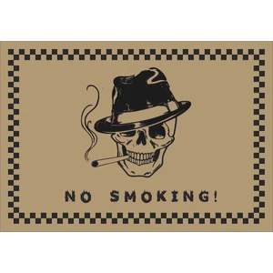 No Smoking Figürlü Kağıt Oto Paspas 100 Adet 35 x 50 cm