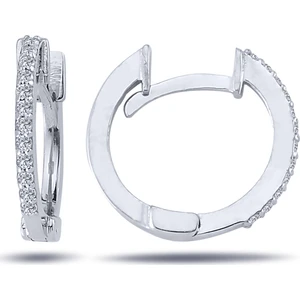 Lova Pırlantalı Halka Küpe