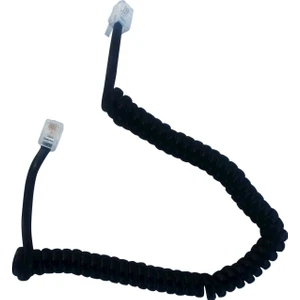 Ahize Spiralli Telefon Kablosu ( Siyah )