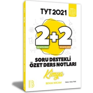 Benim Hocam Yayınları 2021 YKS TYT Kimya 2 + 2 Soru Destekli Özet Ders Notları - Melis Teke