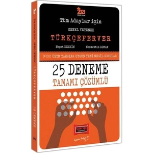 Yargı Yayınevi 2021 Tüm Adaylar İçin TÜRKÇEPERVER Tamamı Çözümlü 25 Deneme